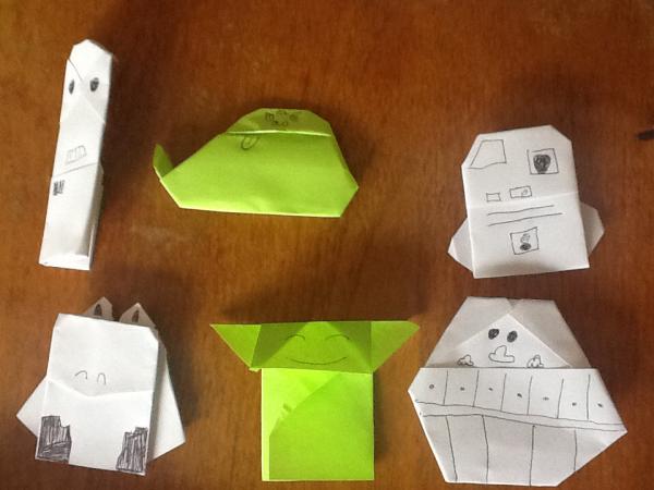Random origami Origami Yoda